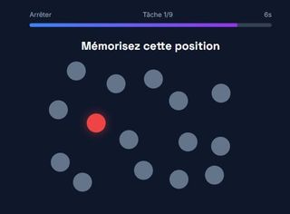 Exemple de question mémoire de travail (Aon gridChallenge)